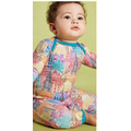 Multi Wonders Of The World Kid's Stretch Long Sleeve 2 Piece Boo Boo Pajamas